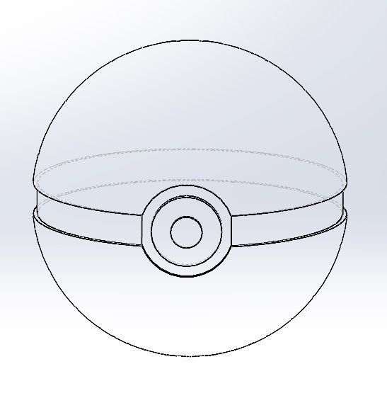 PokeBall 3D print model_6