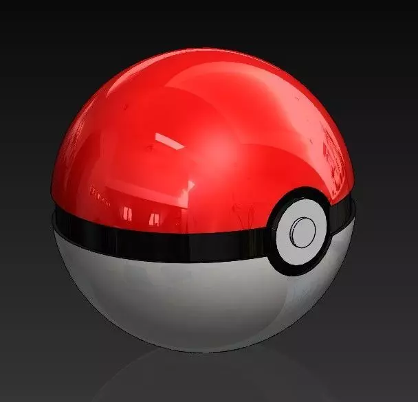 PokeBall 3D print model_0