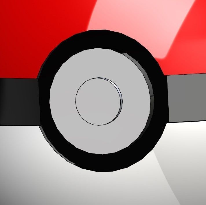 PokeBall 3D print model_4
