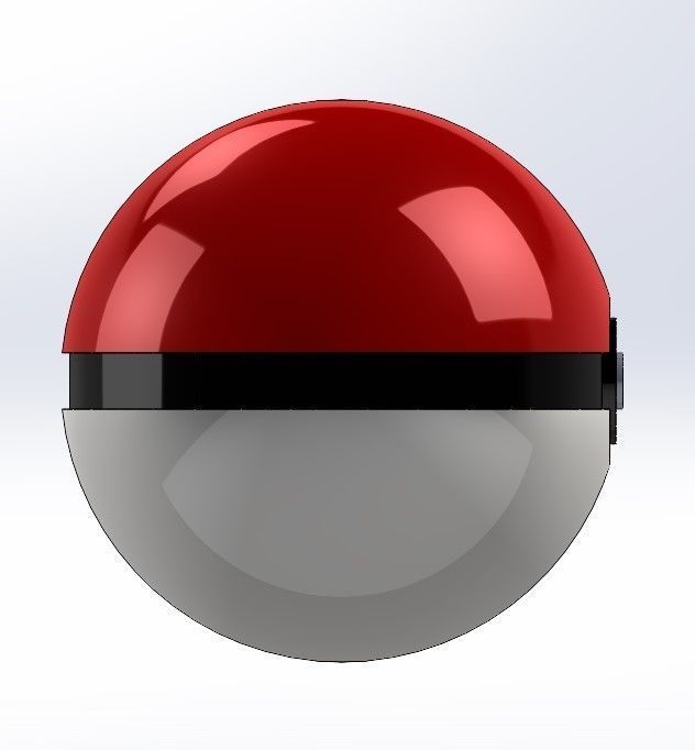 PokeBall 3D print model_3