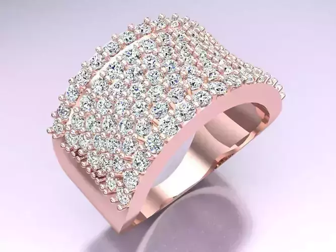 Diamond Ring  - N270 3D print model