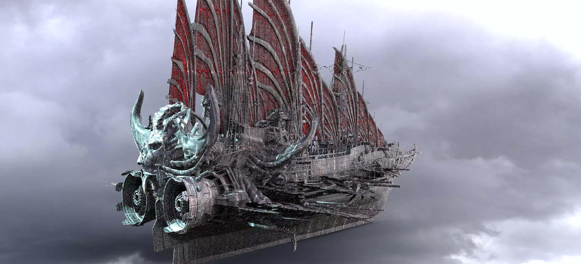 Cthulhu Airship 1 3D model_0