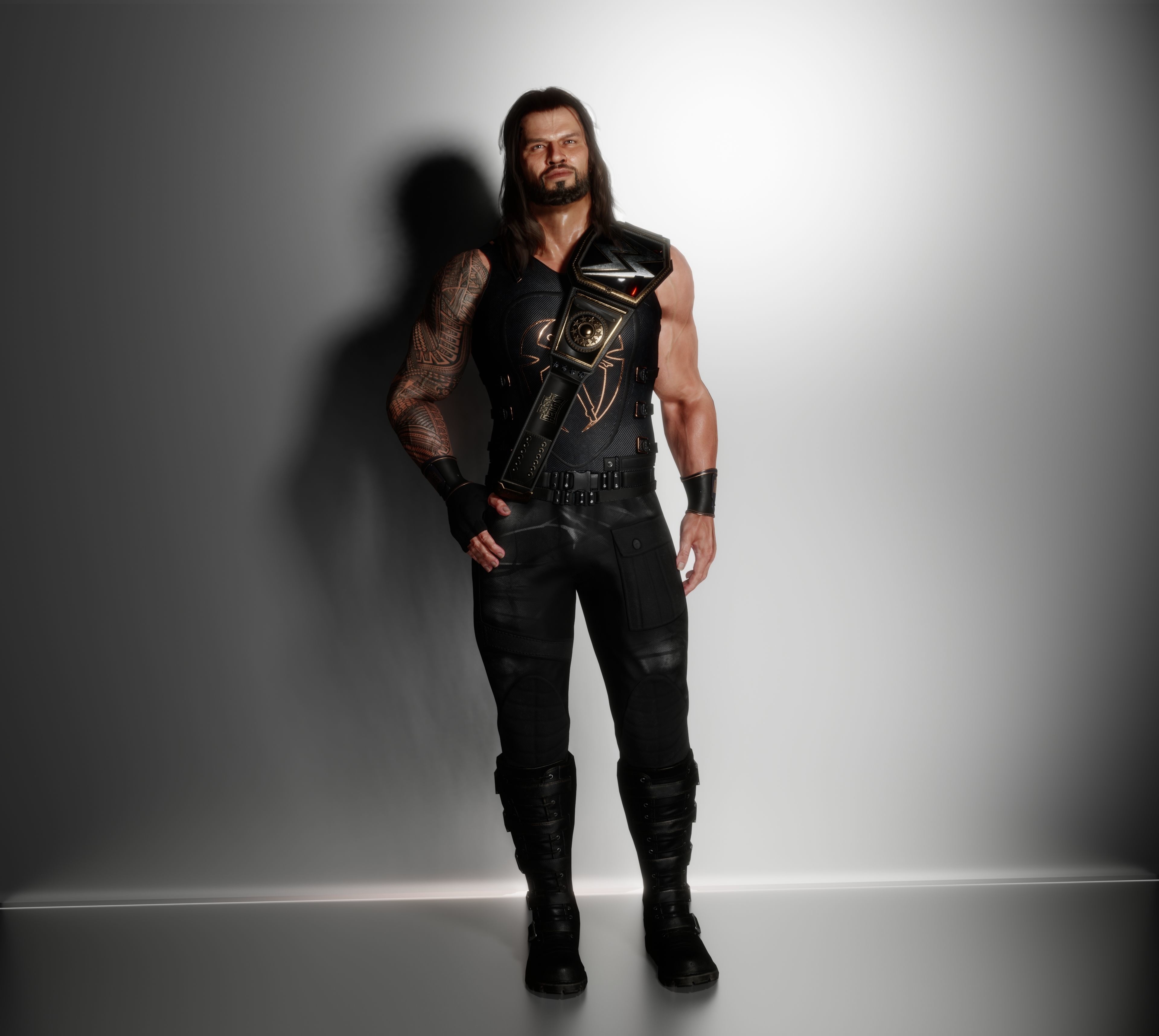 Roman Reigns WWE Low-poly 3D model_1