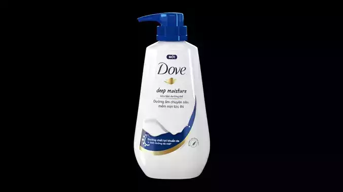 Dove shower gel bottle