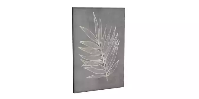 Neutral Tones And Gold Accent Leaf Canvas Art