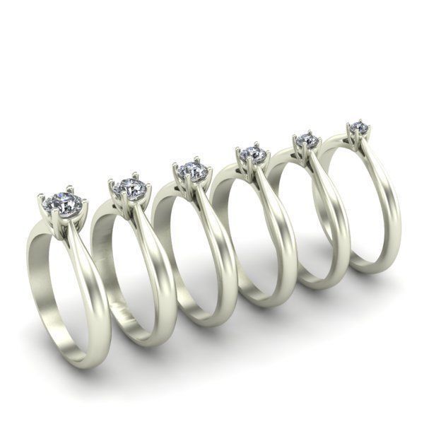 Engagement Ring  3D print model_1