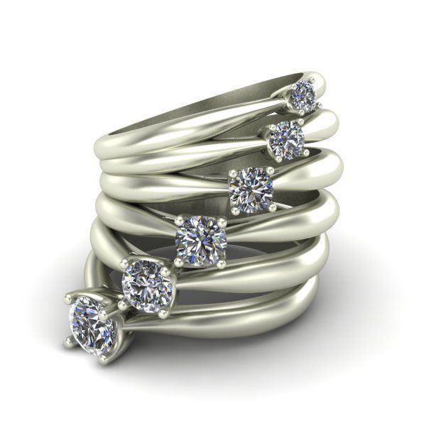 Engagement Ring  3D print model_5