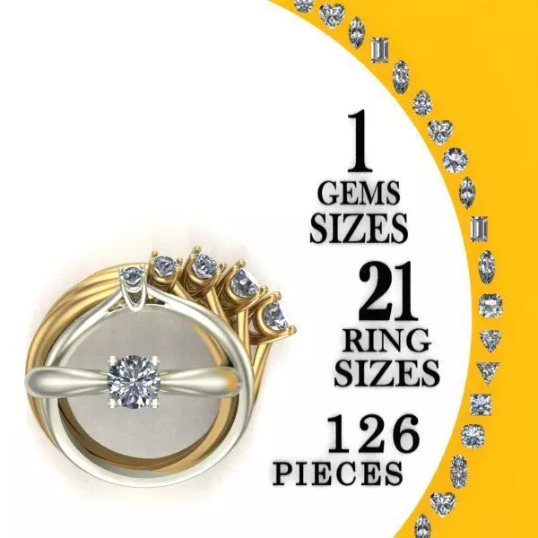 Engagement Ring  3D print model_0