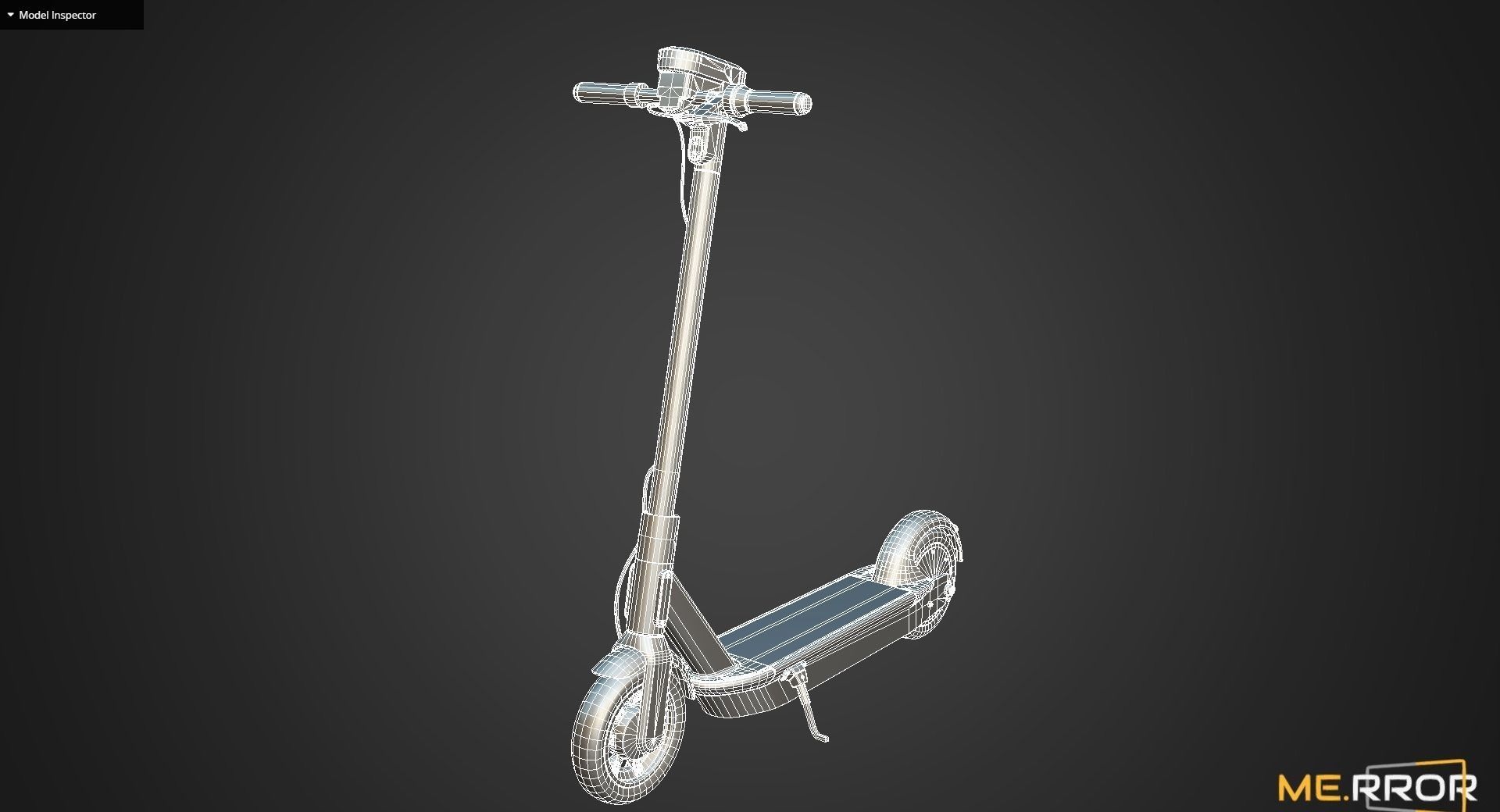 Game Ready Electronic Kickboard Low-poly 3D model_10