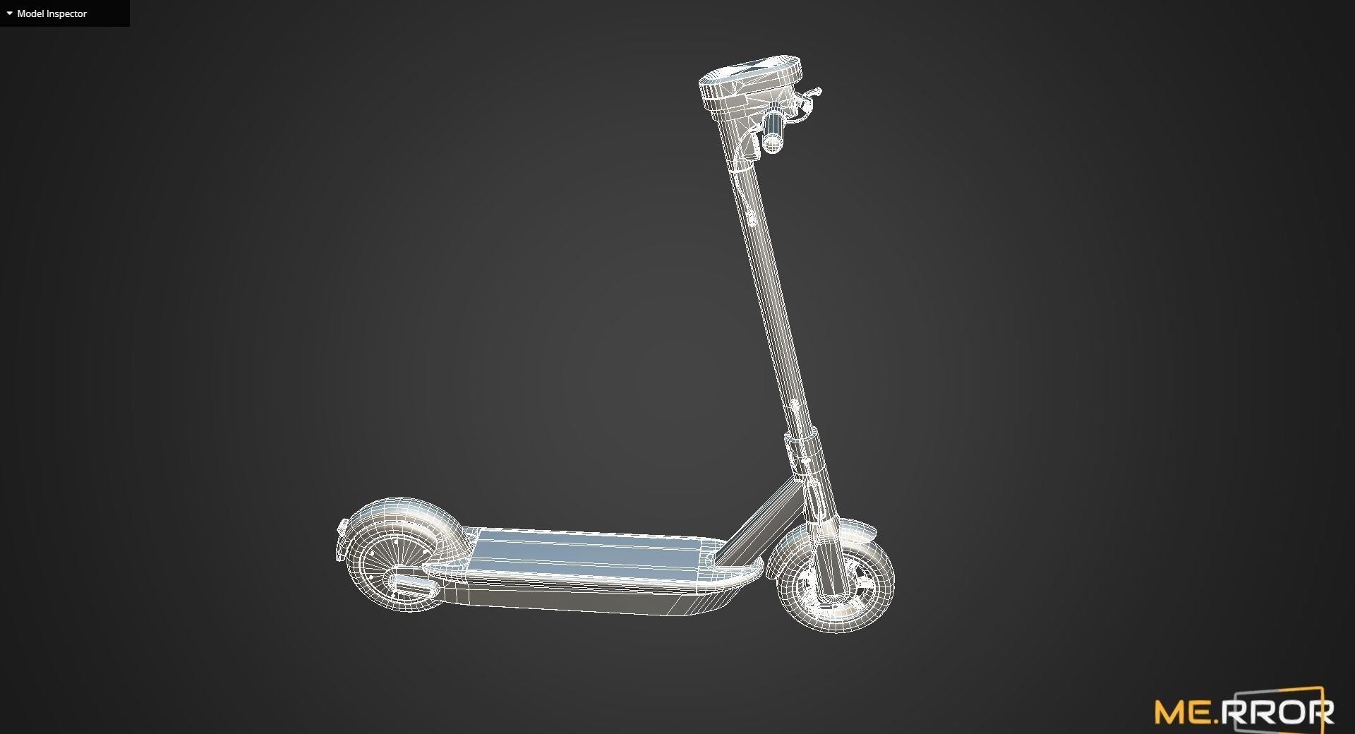 Game Ready Electronic Kickboard Low-poly 3D model_11