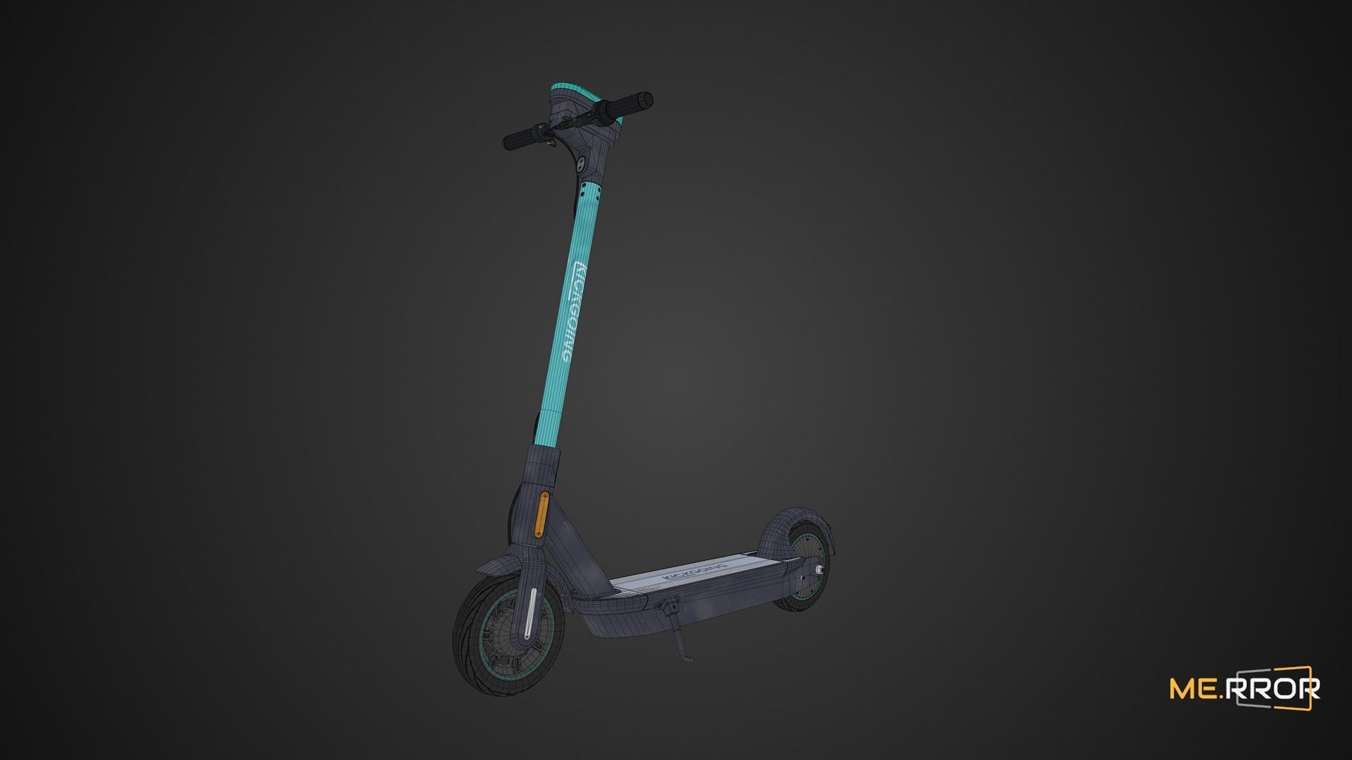 Game Ready Electronic Kickboard Low-poly 3D model_7