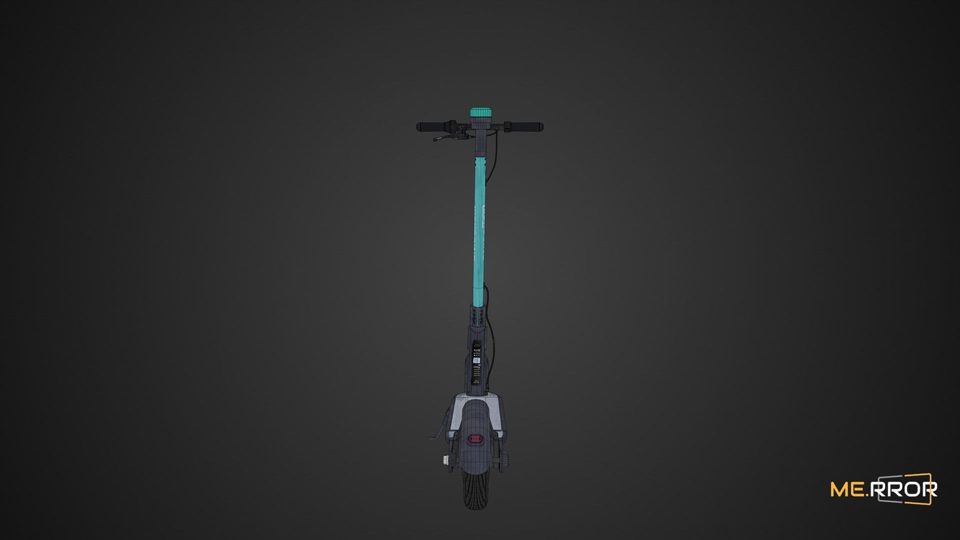 Game Ready Electronic Kickboard Low-poly 3D model_4