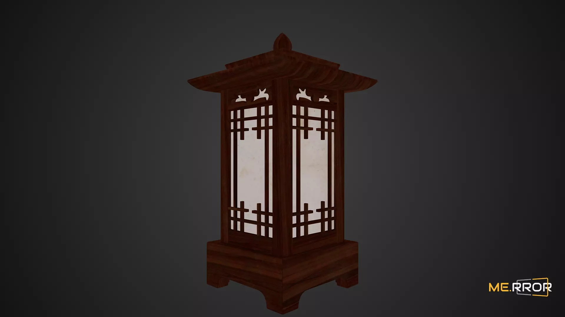 Game Ready Traditional Lamp Low-poly 3D model