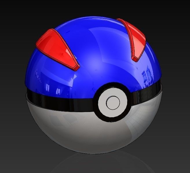 GreatBall - Pokemon 3D print model_1