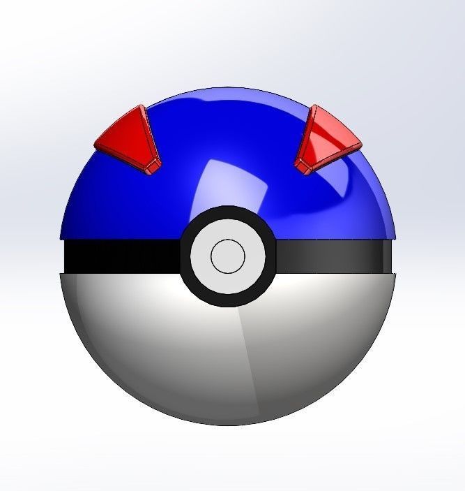 GreatBall - Pokemon 3D print model_3