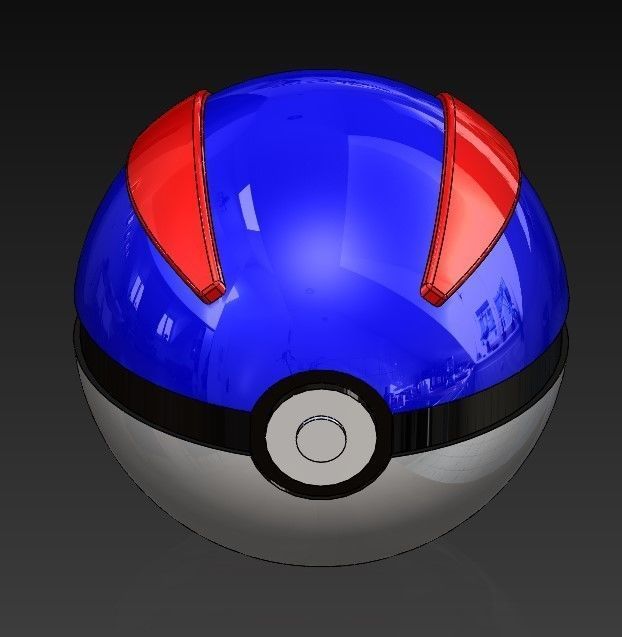 GreatBall - Pokemon 3D print model_2