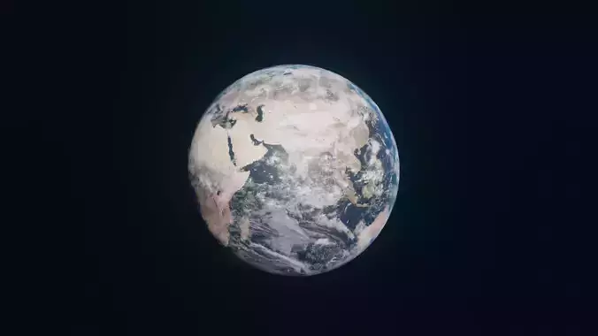 Earth Blender 3D Model 6K 3D model
