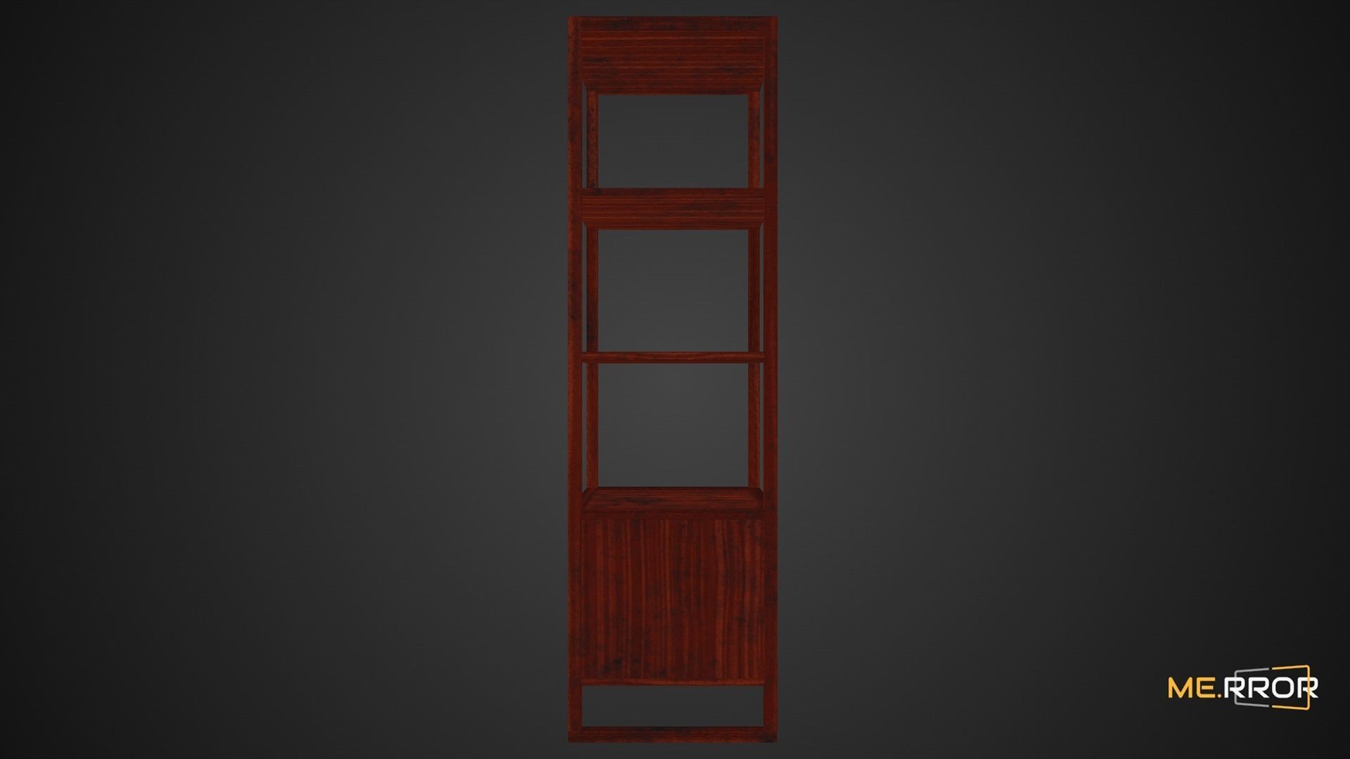 Game Ready Traditional 4th Floor Shelf Low-poly 3D model_5