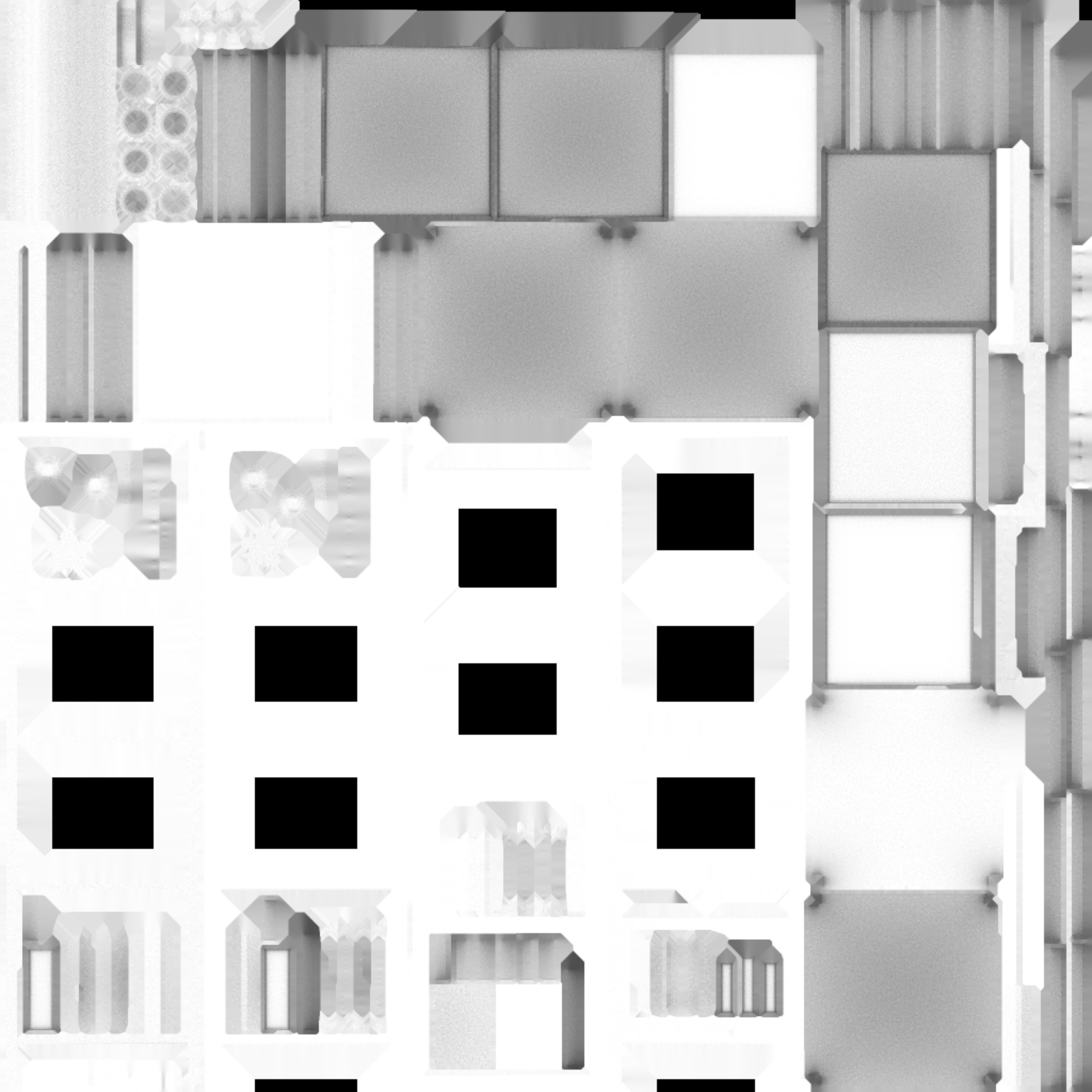 Game Ready Traditional 4th Floor Shelf Low-poly 3D model_14