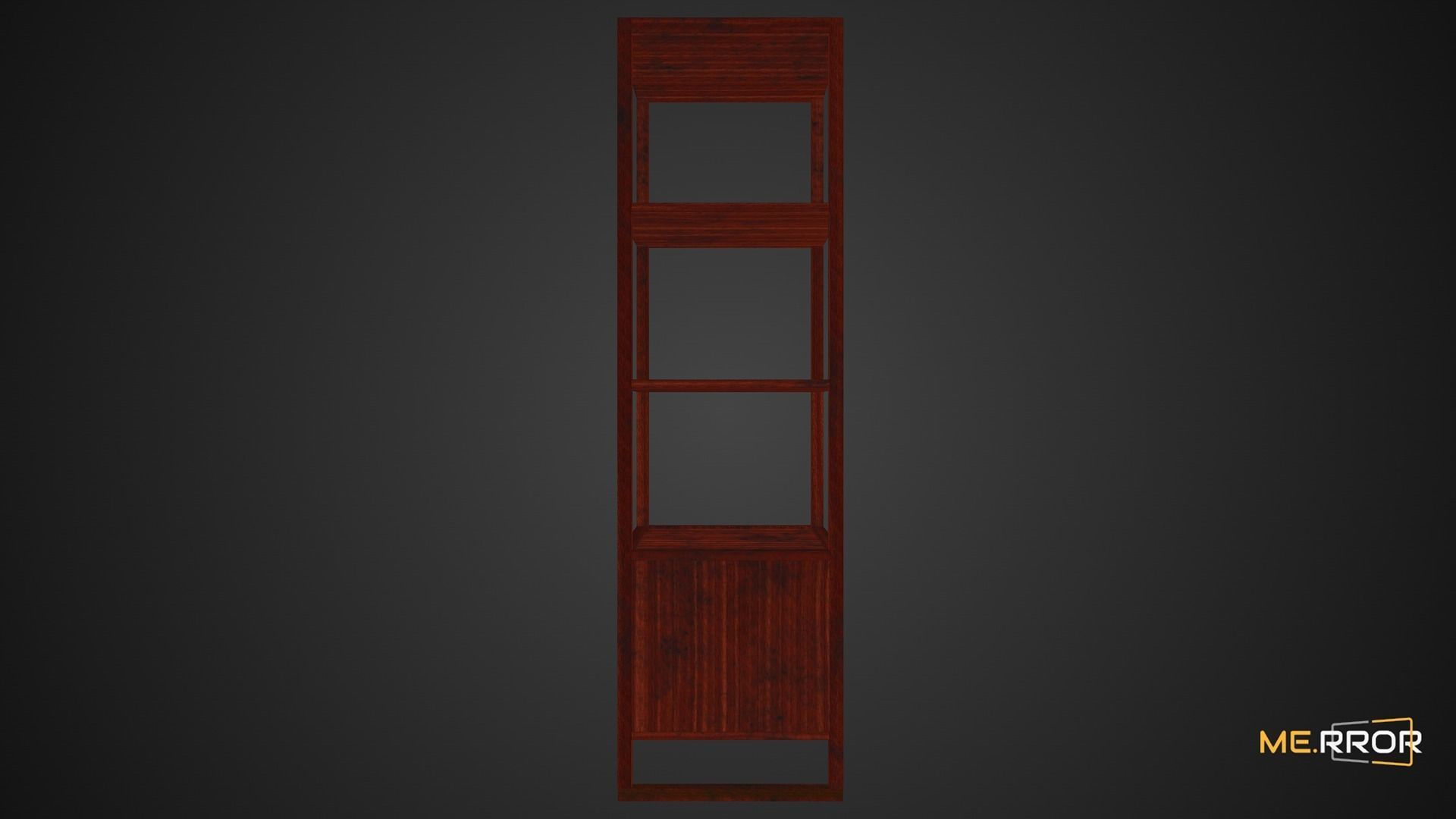 Game Ready Traditional 4th Floor Shelf Low-poly 3D model_8