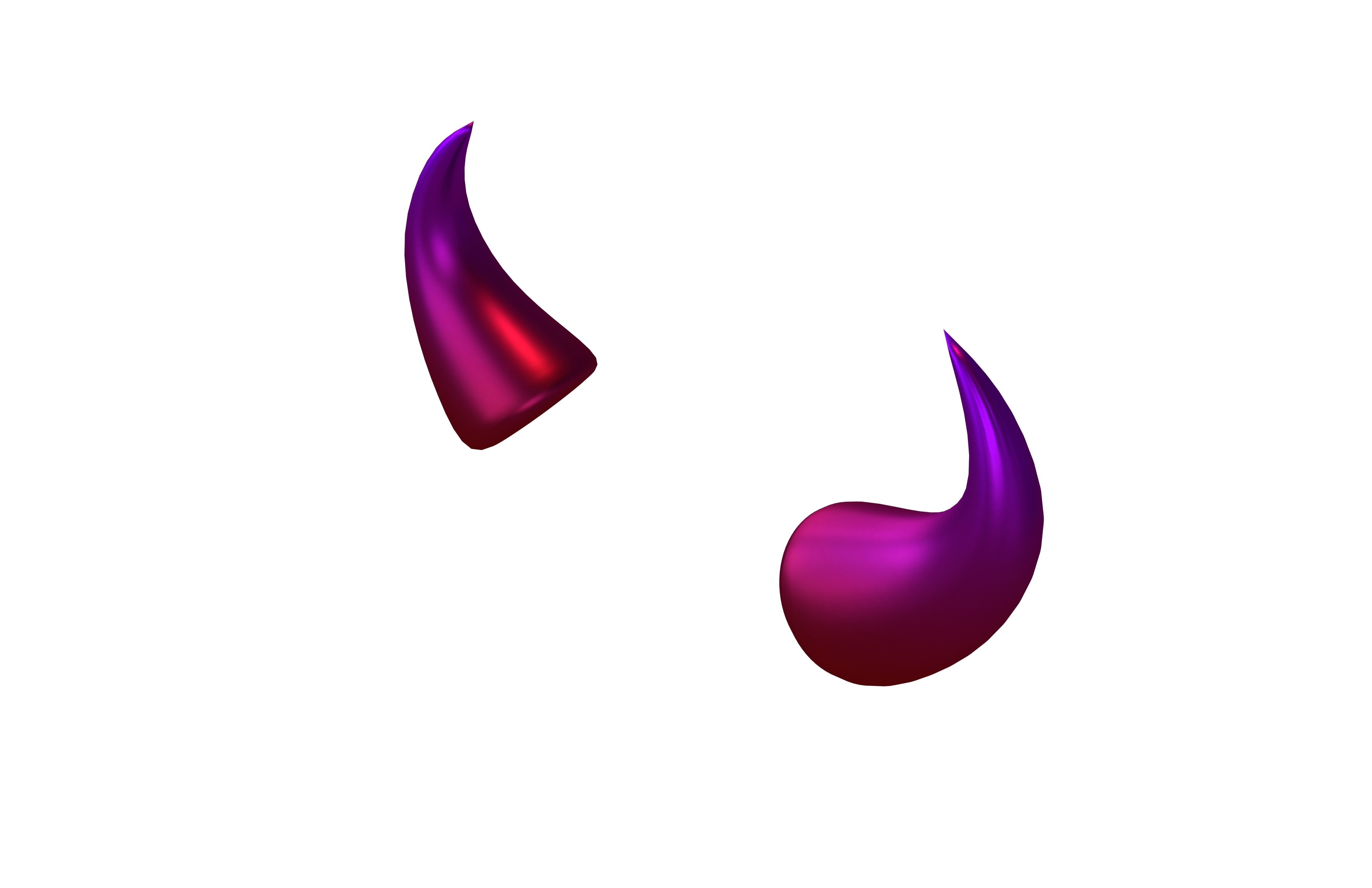 Devil Horn v1 014 Low-poly 3D model_3