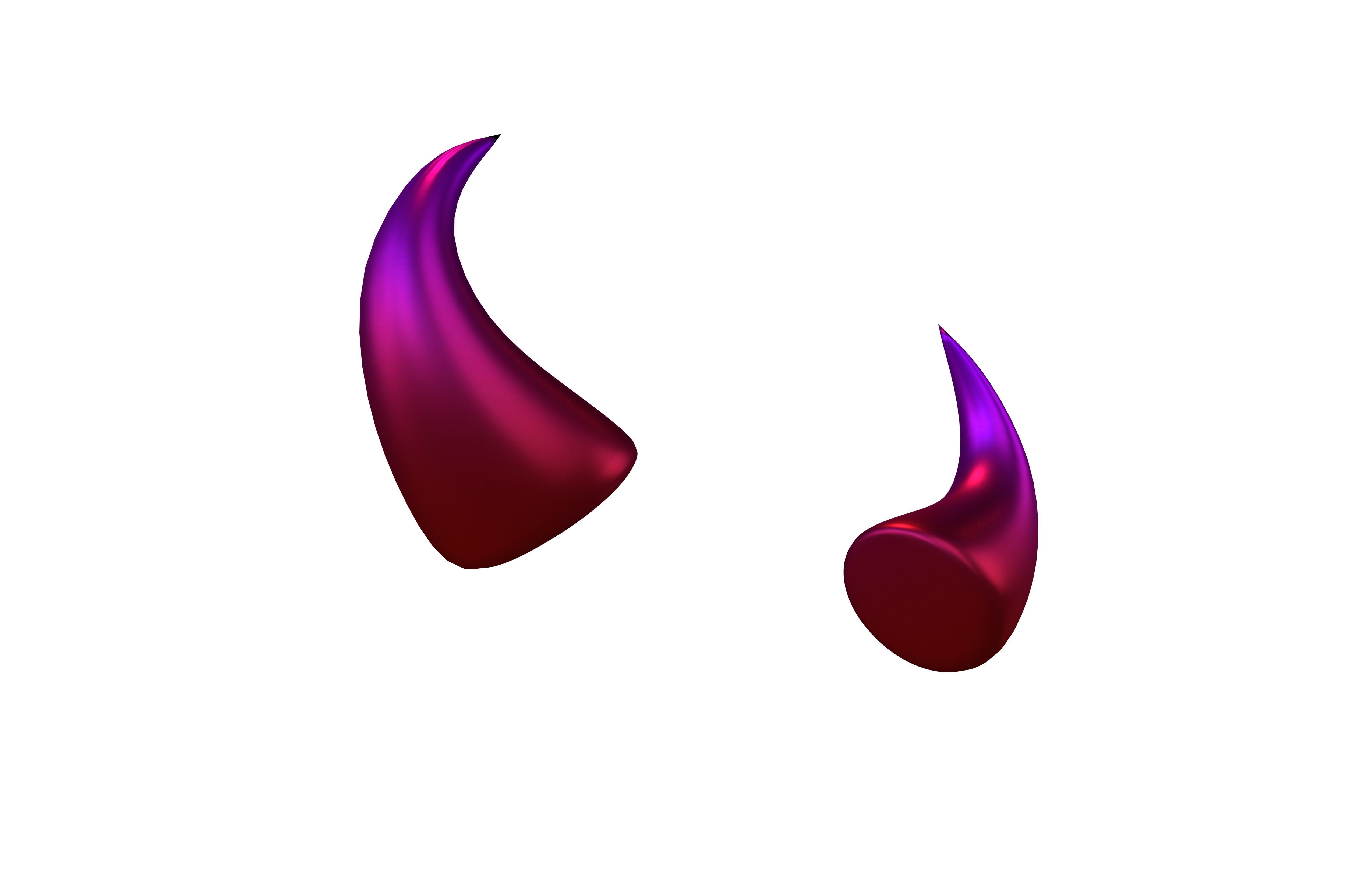 Devil Horn v1 014 Low-poly 3D model_1