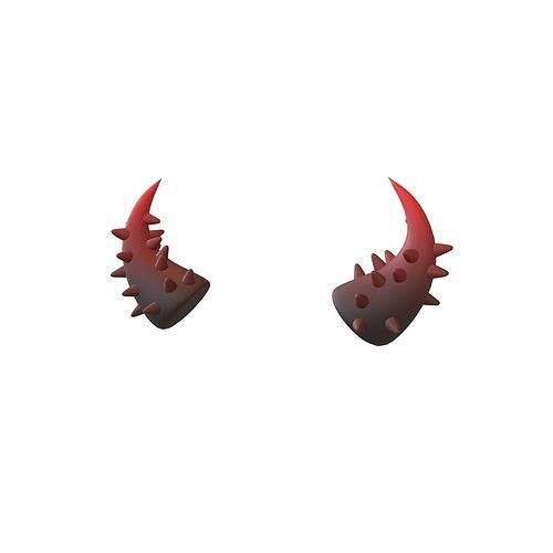 Devil Horn v2 005 Low-poly 3D model