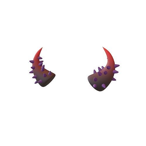 Devil Horn v2 008 Low-poly 3D model