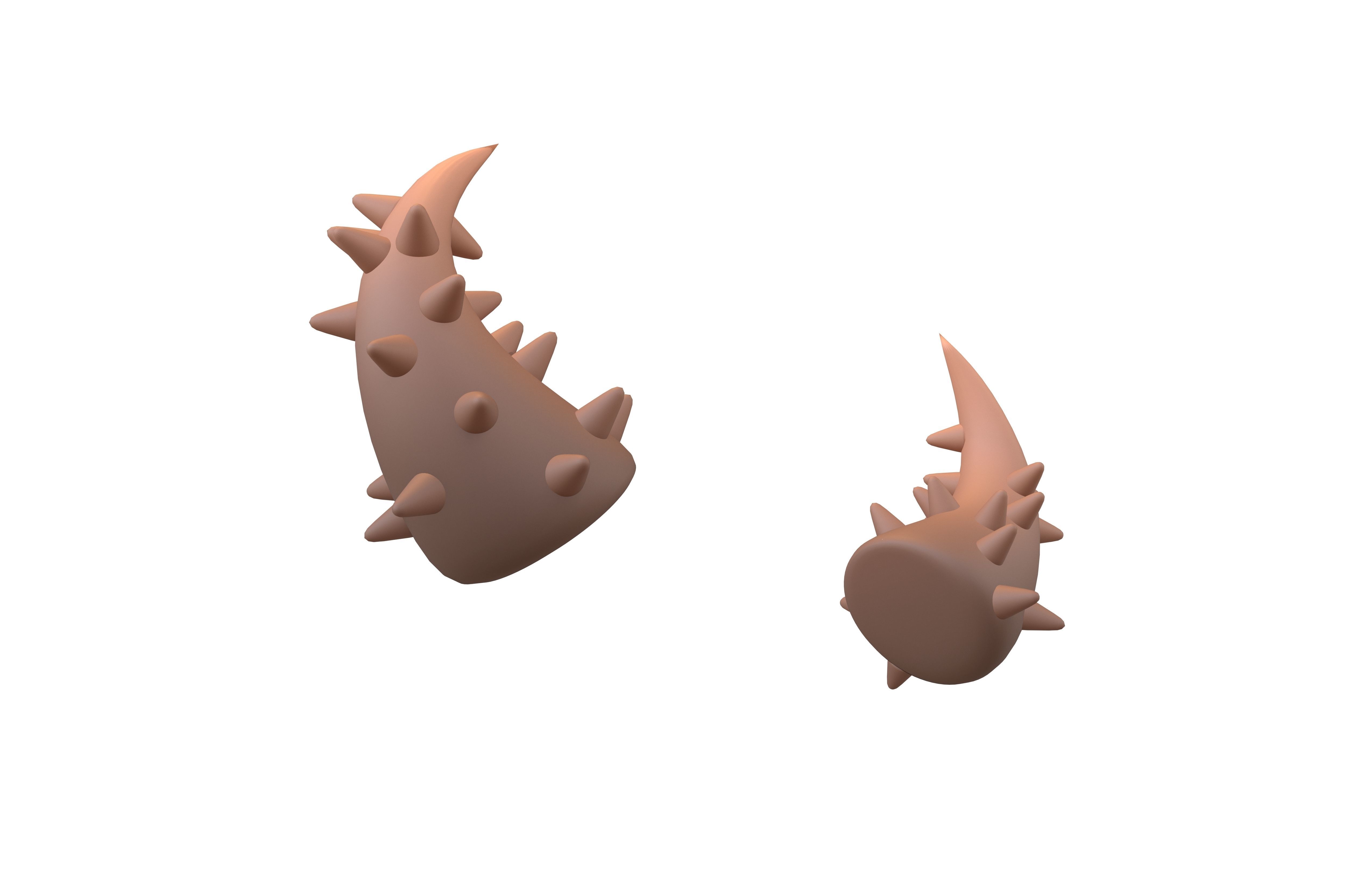 Devil Horn v2 010 Low-poly 3D model_3