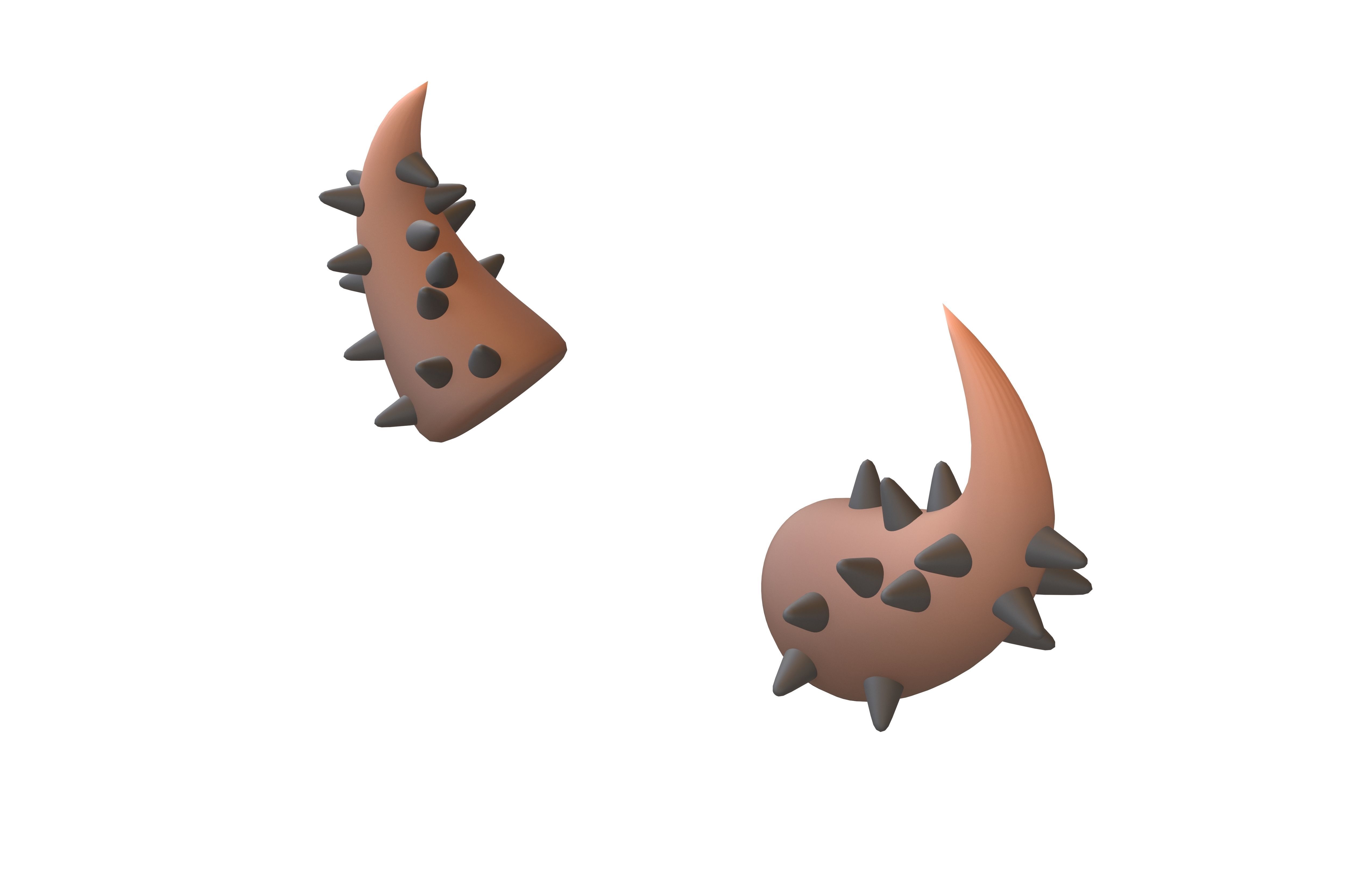 Devil Horn v2 011 Low-poly 3D model_2