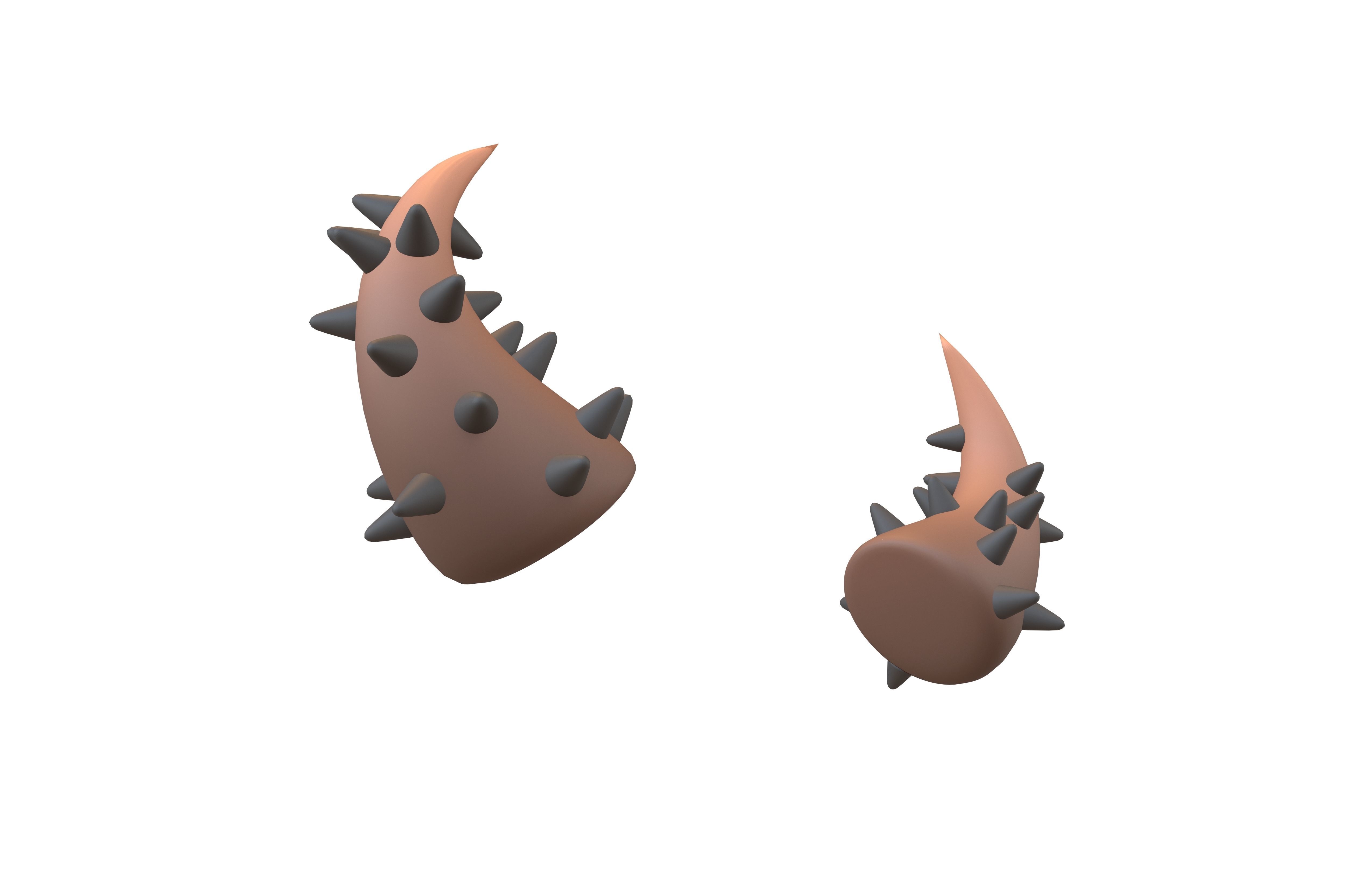 Devil Horn v2 011 Low-poly 3D model_3