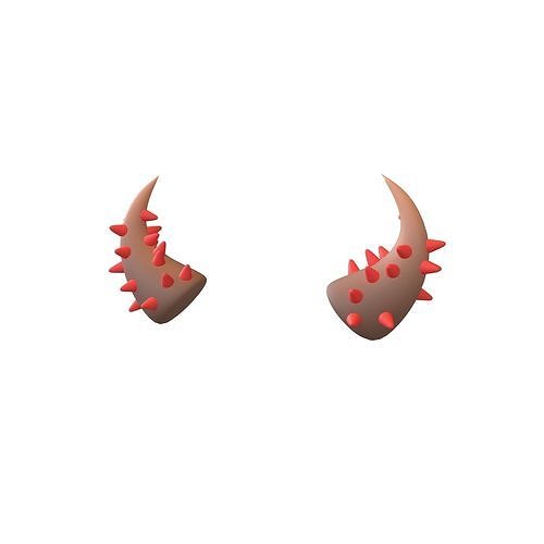 Devil Horn v2 012 Low-poly 3D model