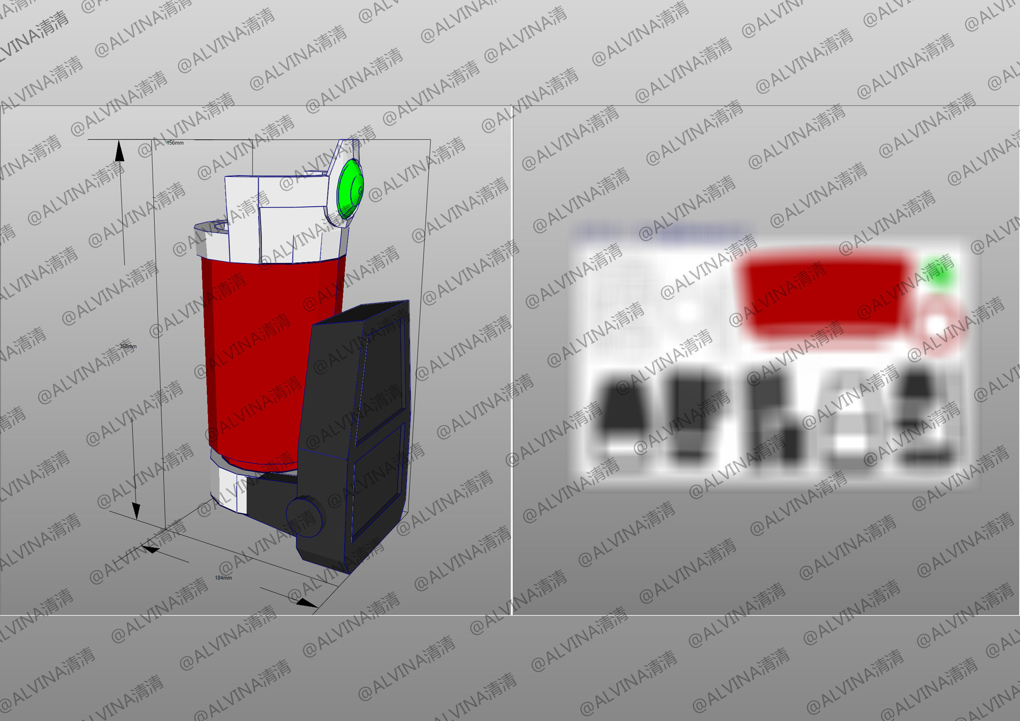 B-Robo Kabutack Super Transform Form Cosplay Pepakura Foam Full Low-poly 3D model_10