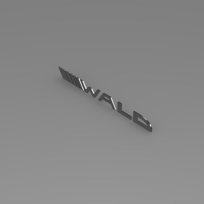 Wald logo  3D model_3