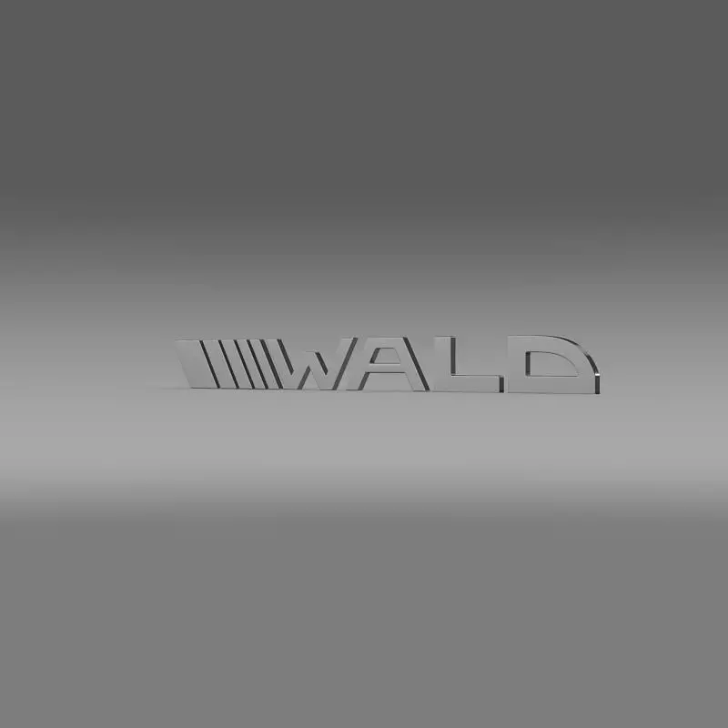 Wald logo  3D model_0