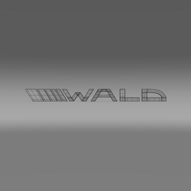 Wald logo  3D model_6