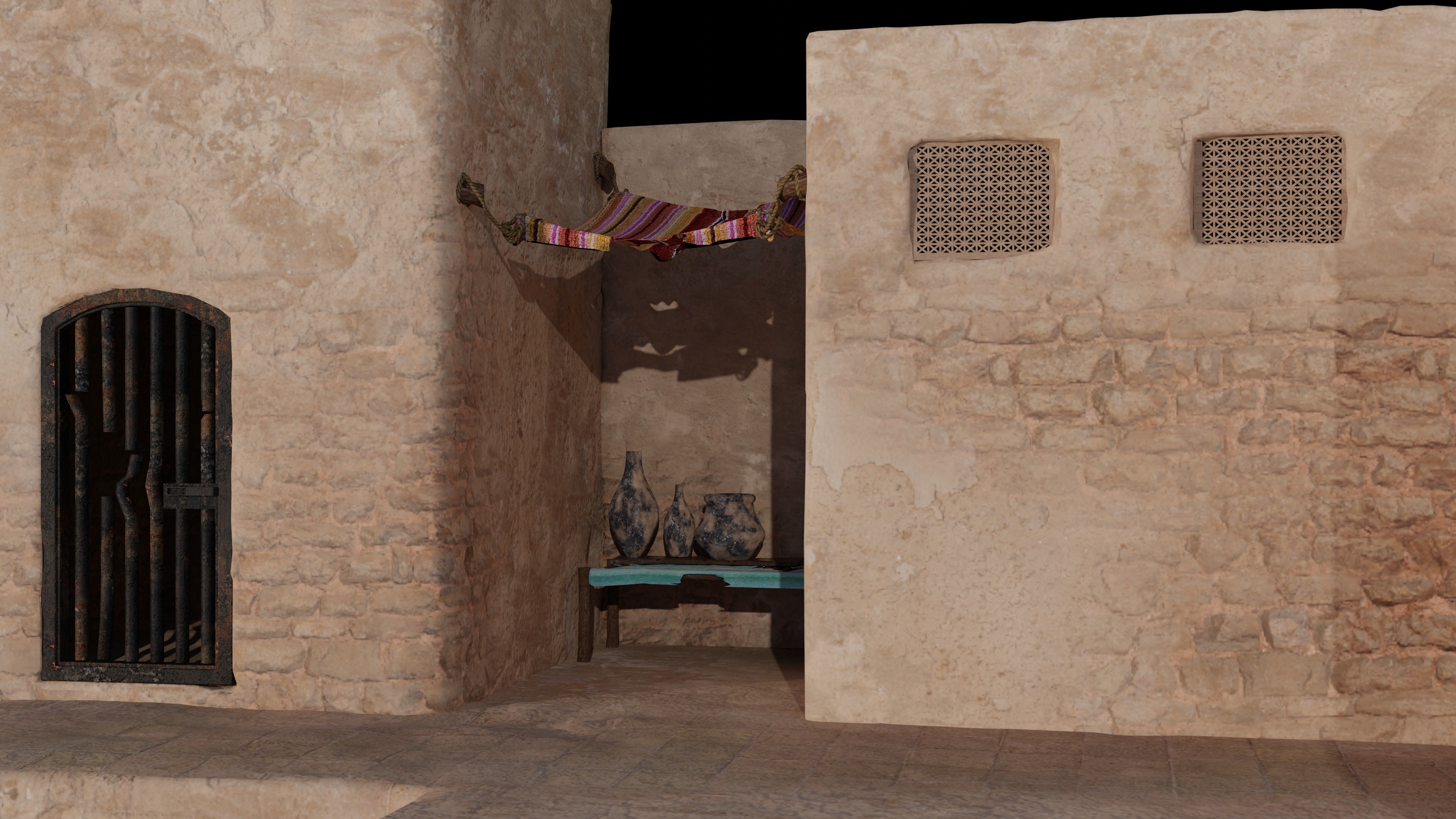 House Desert 2 3D model_4