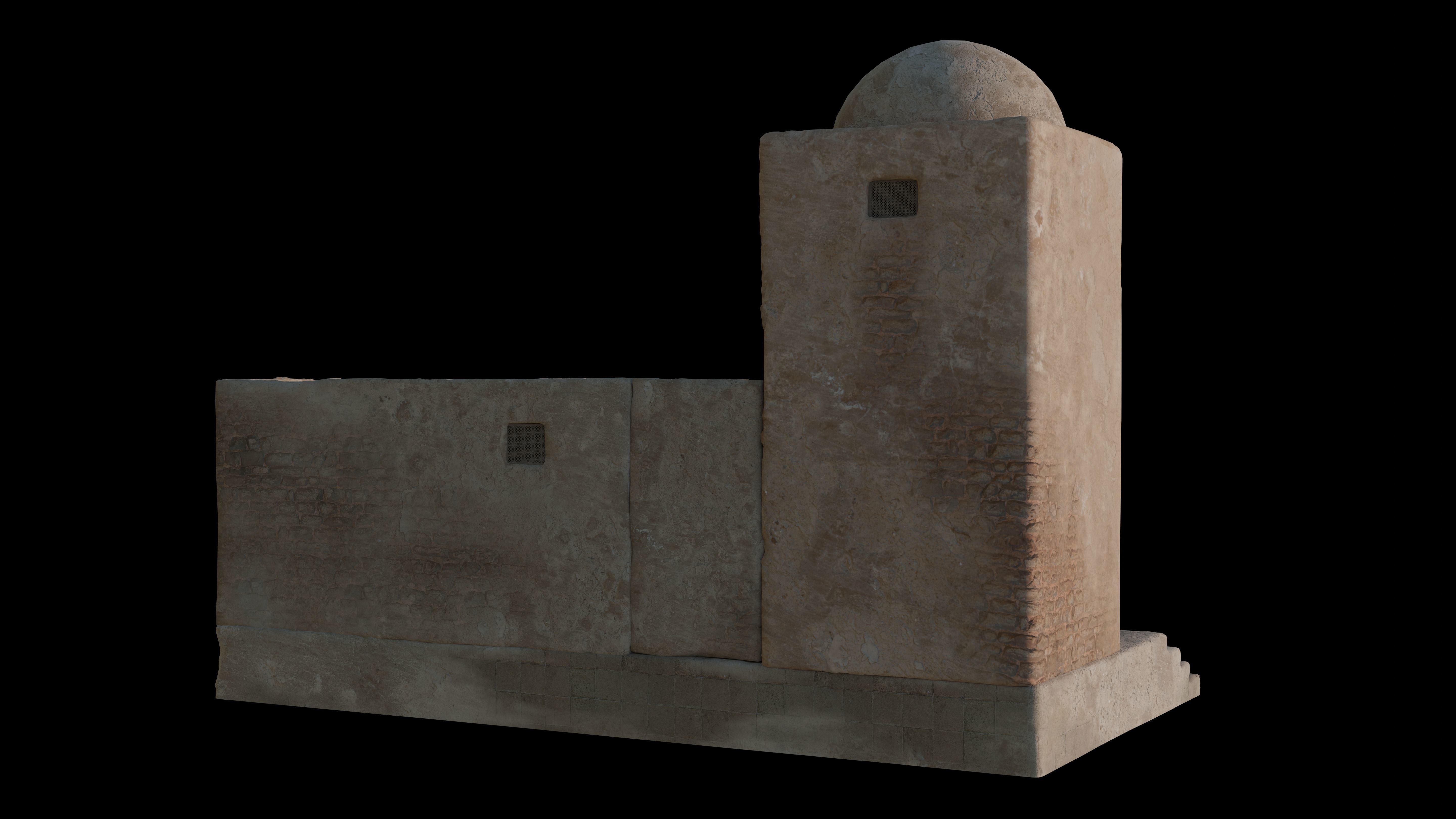 House Desert 2 3D model_2