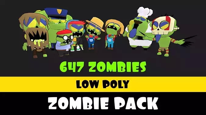 Low Poly Zombie Pack