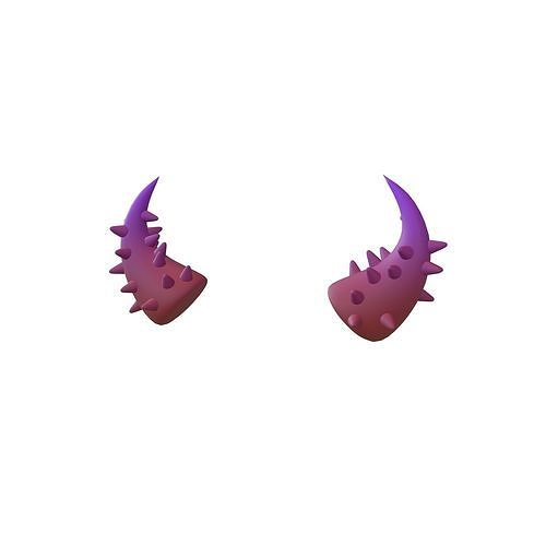 Devil Horn v2 020 Low-poly 3D model