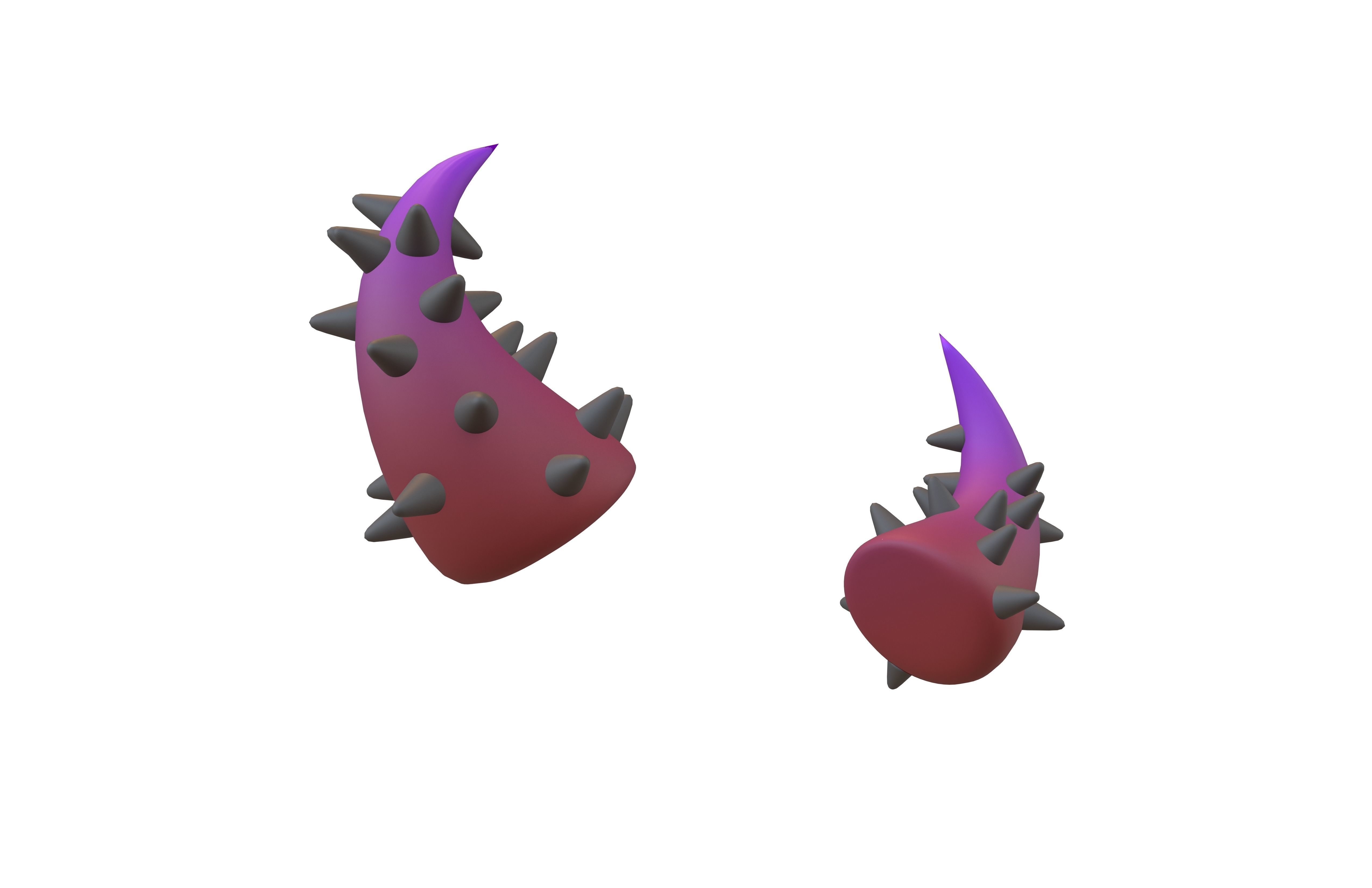 Devil Horn v2 021 Low-poly 3D model_3