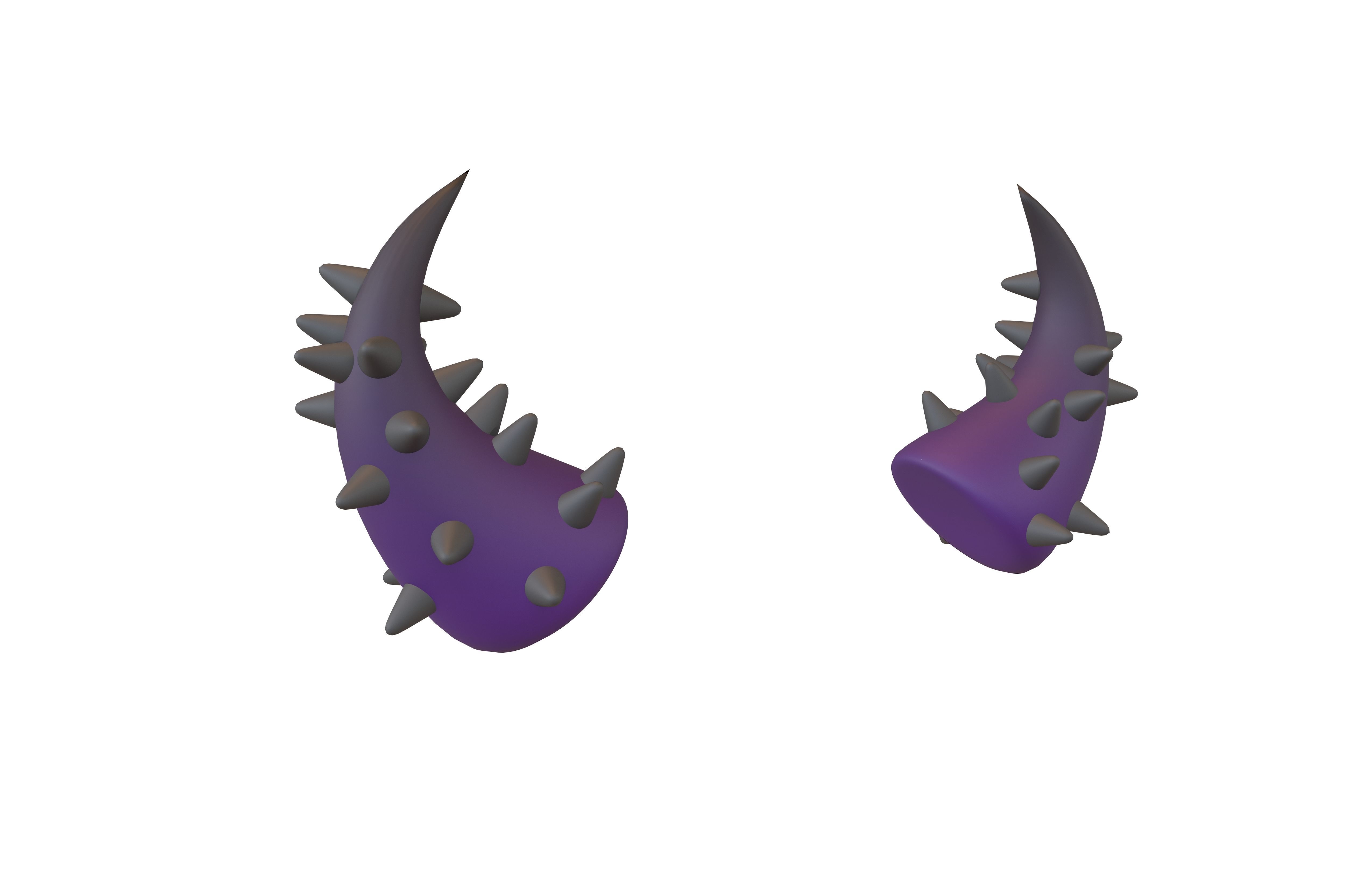 Devil Horn v2 026 Low-poly 3D model_3