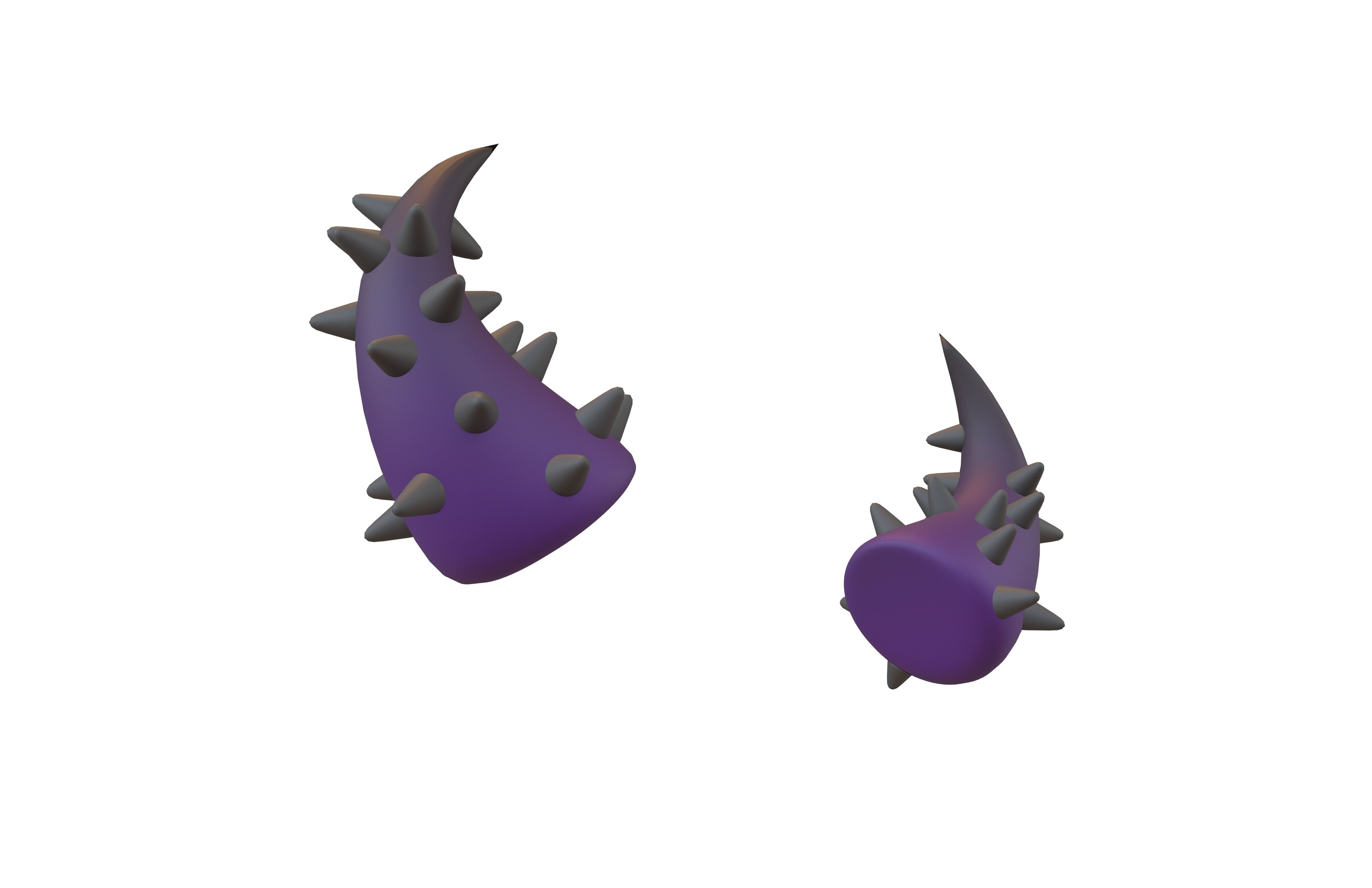 Devil Horn v2 026 Low-poly 3D model_2
