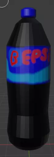 two custom made low poly food items Low-poly 3D model_0