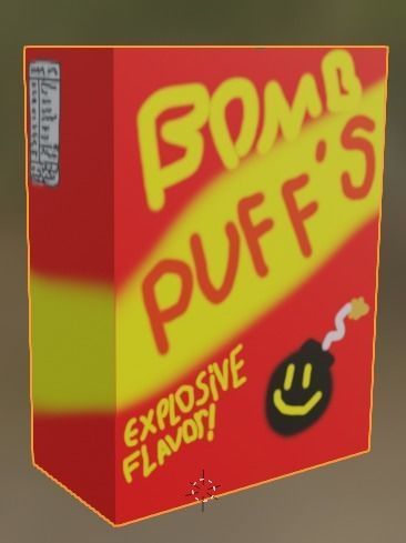 two custom made low poly food items Low-poly 3D model_1