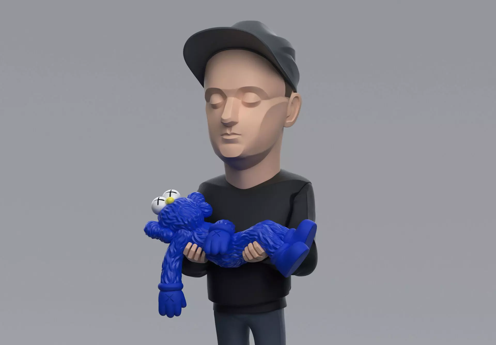 Kaws Authors Brian Donnelly for Print 3D print model_0