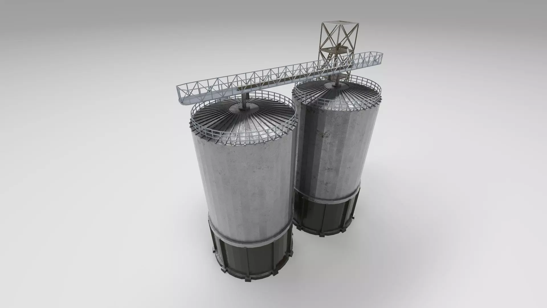 Industrial Silo Storage 3D model_1