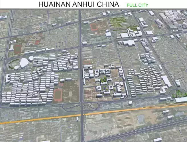 Huainan Anhui China 55km