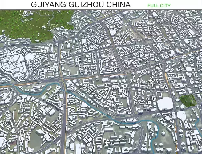 Guiyang Guizhou China 60km AI