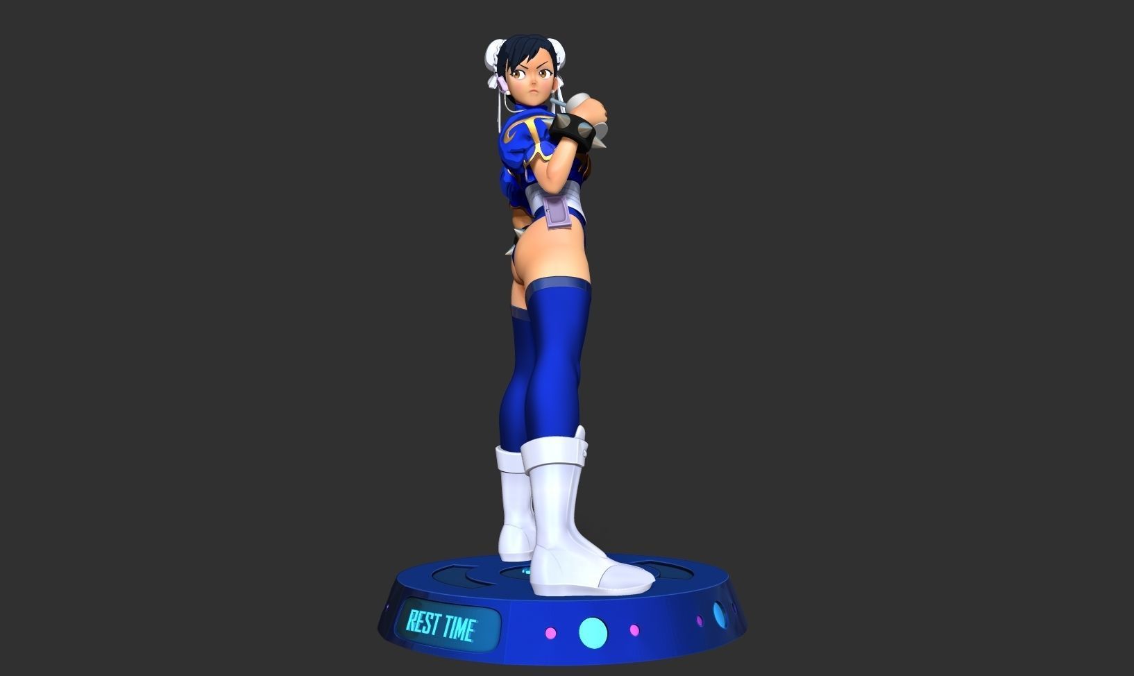 Chun-Li - Street Fighter Fanart 3D print model_9